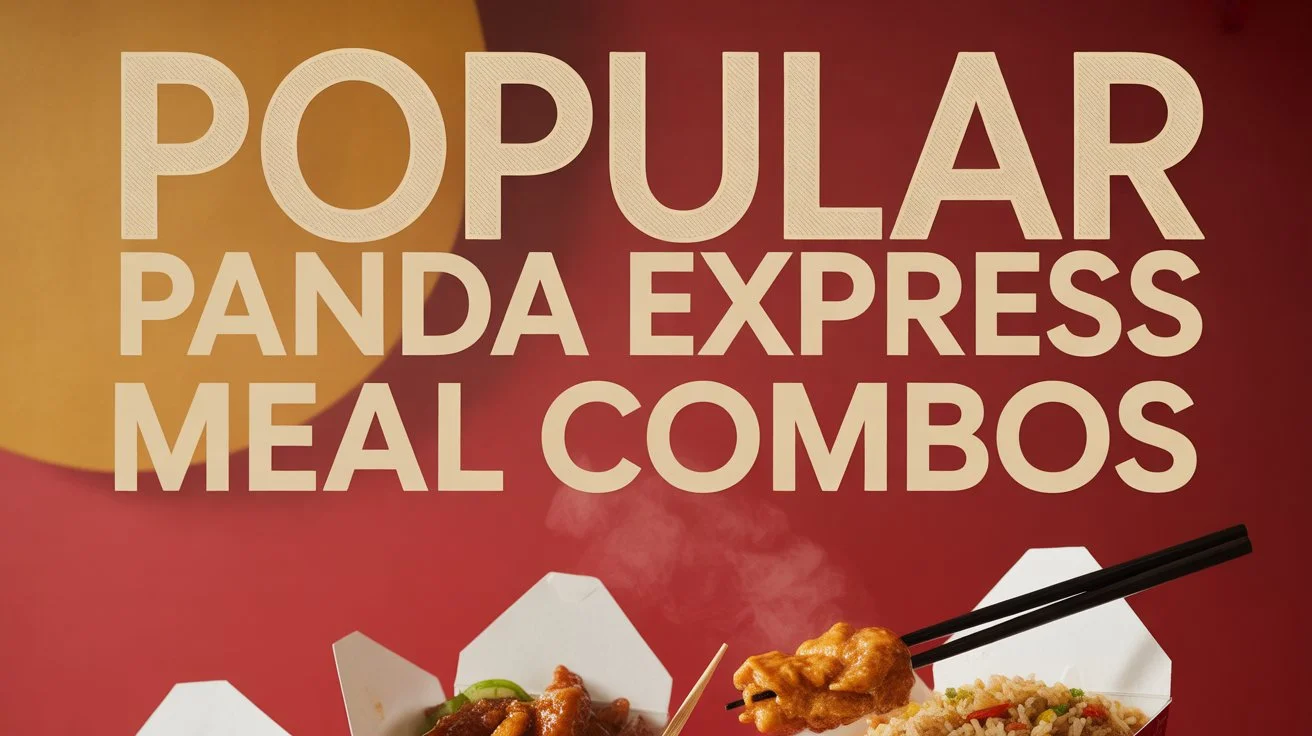 Popular Panda Express meal combos showing delicious combination meals with entrees, sides, and complete meal options - Best Panda Express combo deals and nutrition information